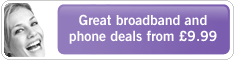 Great broadband and phone deals from �9.99 from TISCALI in association with www.PatrickMarkham.com